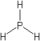 Structural formula of phosphine